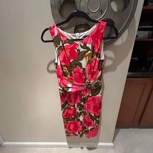 David Meister multicolored floral dress, size 2